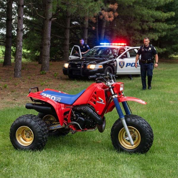 police approaching a trike